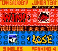 une photo d'Ã©cran de Mario Tennis (Game Boy) sur Nintendo Game Boy Color